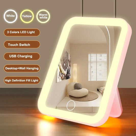 Portable LED lights Makeup Mirror