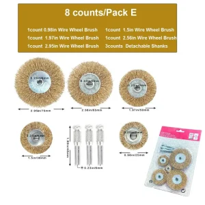 Wire Brush Wheel Cup Brush Set